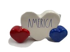 Rae Dunn Ceramic 8x6in America Tabletop Decoration AA02B56009 picture