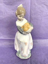 LLadro Spain Figurine # 4841 Girl From Valencia w/ Bowl Of Oranges Glossy picture