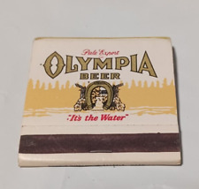 Vintage OLYMPIA BEER Brewing Co.  Tumwater Washington Matchbook UNUSED picture