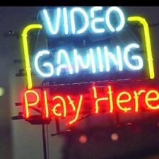 Video Gaming Play Here Neon Light Sign 20