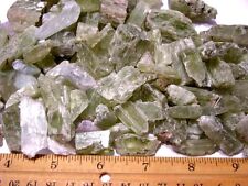Hiddenite green spodumene kunzite crystal Afghanistan 1/4 pound lot 10-40 pieces picture