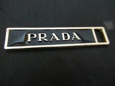 PRADA ZIP PULL   46mmx10mm gold tone BLACK ,   THIS IS FOR 1 picture