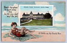 Nantasket Beach Massachusetts Atlantic House Bathing Beauty 1925  Postcard picture