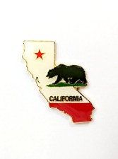 California State Enamel Lapel Pin Hat Tac Black Bear picture