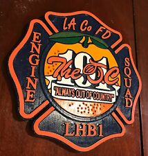 Fire Department LA County 191 3D routed wood patch sign plaque Custom  picture