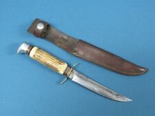 Vintage Solingen Gutmann Cutlery Germany Stag Horn Handle Knife 484 picture