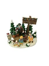 Canterbury Lane Holiday Home Accents Christmas Trees for Sale Village Scene picture