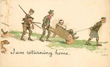 Postcard C-1910 Military Wounded Soldiers returning home Comic humor 23-4964 picture