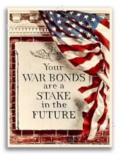 1944 World War 2 Buy War Bonds Vintage Style Homefront Poster - 18x24 picture