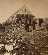 StereoView Photo Card - Tip-Top House, on Mount Washington  - Joseph L Bates picture
