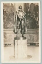 Vincennes Indiana~Clark Memorial Interior~George Rogers Clark Statue~1930s RPPC picture