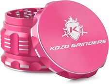 Kozo Grinders Best Herb Grinder Large 4 Piece, 2.5in Pink Anodized Aluminum picture