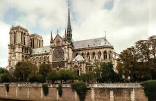 Notre Dame, Paris France, Catholic Cathedral, Gothic Architecture --- Postcard picture
