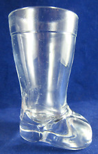 Vintage Glass Boot Shaped Shot Glass Mod Der 3.25