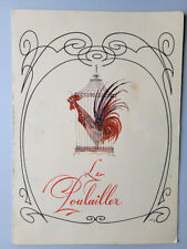 c. 1967 Le Poulailler French Restaurant Menu Original picture