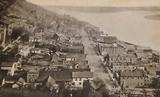 Vintage Postcard, FOUNTAIN CITY, WI, Aerial View Of Town & Mississippi River picture