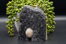 Black Amethyst w/Calcite Freeform picture