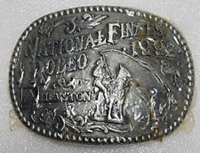Calf Roping NFR Belt Buckle 1992 New National Finals Rodeo Hesston Cowboy picture