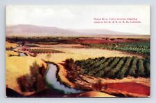 D & RGRR Irrigating Canal Railroad Grand River Valley Colorado CO Postcard picture