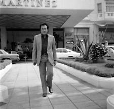 Italian actor Ugo Tognazzi in front of the Hotel Martinez during t- Old Photo picture
