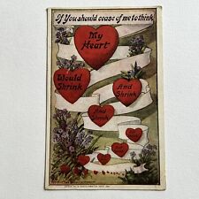 Antique Postcard Love Valentine My Heart Would Shrink And Shrink & Shrink picture