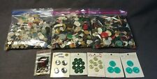 2+ Pound Buttons Sew Thru 1930's 1940's 1950's 1960's Card Matching Vintage Lot picture