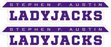 StickerTalk Officially Licensed SFA Ladyjacks Stickers, 5 inches x 1 inches picture