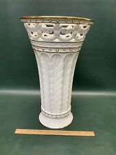 Lenox Florentine & Pearl Gold Trim Porcelain Vase 16