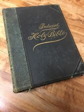 Holy Bible, Indexed Bible, Copyright 1902, Illustrated Family Century Album picture