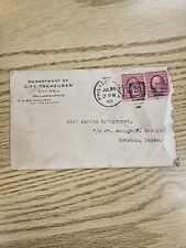 1909 Philadelphia Pennsylvania Antique Letter City Treasurer City Hall picture