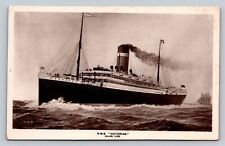 RMS Victorian Ocean Liner Allan Line White Border RPPC Real Photo PC Dated 1913 picture