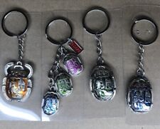 EGYPTIAN SCARAB BEETLE Pewter KEYCHAIN Key Ring picture