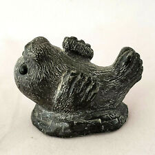 Vintage Wolf Original Canada Seal Pup Soapstone Sculpture Signed WE 2