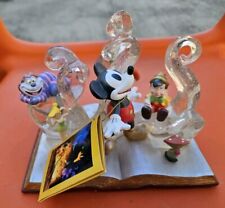 Disney 75th Anniversary Commemorative Storybook Figurine Mickey Dumbo Pinocchio picture