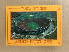 Postcard Tampa FL Florida Football Stadium Buccaneers 1984 NFL Super Bowl XVIII picture
