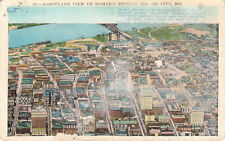 AERIAL AIRPLANE VIEW OF BUSINESS SECTION POSTCARD KANSAS CITY MO MISSOURI 1920s picture