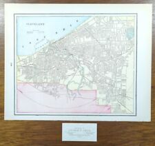 Vintage 1897 CLEVELAND OHIO Map 14