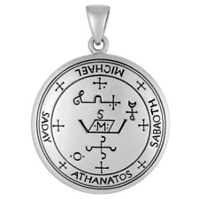Sterling Silver Sigil of Archangel Michael Talisman Amulet Angel Armadel Jewelry picture