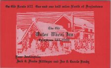 Postcard The Old Water Wheel Inn 1 1/2 Miles North Doylestown PA  picture