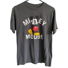 Mens Disney Brand Mickey Mouse T-Shirt. Old School Grey. Size M.  picture