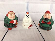 Dept 56 Merry Makers SEYMORE SEIGFRIED AND THE SNOWMAN Christmas Figurines LNIB picture