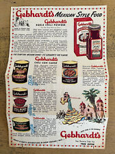 Gebhardts Mexican Style Food Advertisement Vintage picture