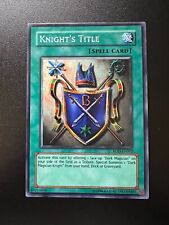 Knight's Title ROD-EN002 Prismatic Secret Rare Game Promo Near Mint Yugioh picture