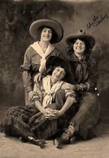 Old West 3 RODEO COWGIRLS 1920s vintage 8 x 10  photo 1930 picture