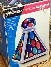 Vintage Memorex Rotating Pyramid Multi-Color Strobe Party Disco Light ~ Open Box picture