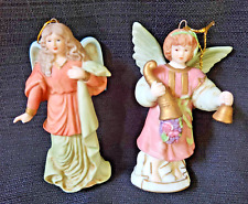 VTG. Lot 2 Schmid 1986 & 87 Angels Collectibles Christmas Tree Ornaments  Korea picture