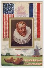 Hudson-Fulton Celebration 1909. Hendrik Hudson Embossed Post Card. Posted Card picture