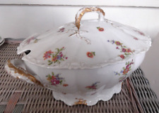 Large Theodore Haviland Limoges Large Lidded Tureen - Scattered Pink Flowers picture