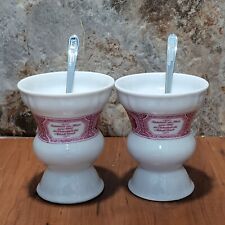 Rastal Grenzhausen German Footed Pedestal Red Porcelain Coffee Cup picture