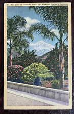 Postcard California The Land of Sunshine Fruits Flowers Postmarked 1947 picture